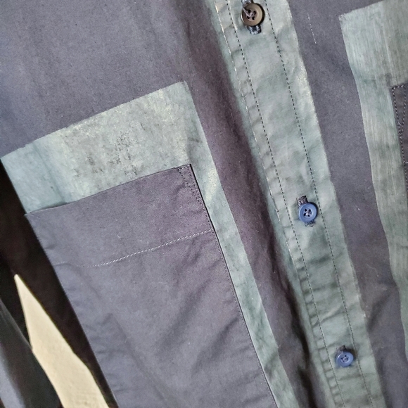 Craig Green | RARE Blue Long Tunic Style Handpainted Shirt - Picture 6 of 12